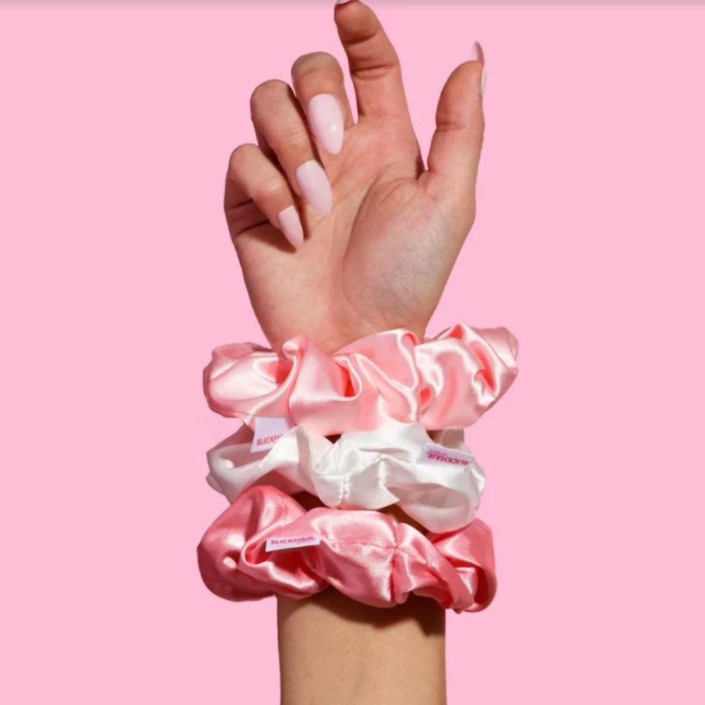 Large Silky Scrunchies Set (Pack of 3)